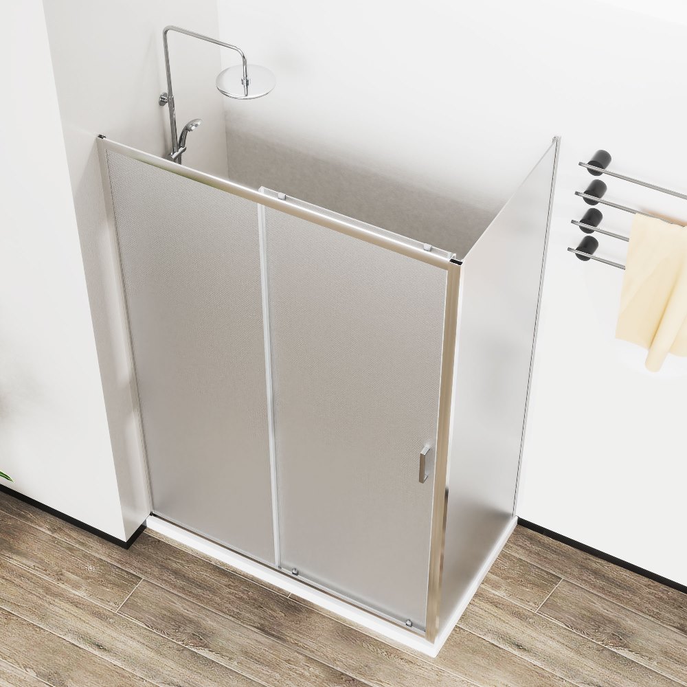 Душевой уголок Vincea City 120х90 Хром / Текстурное — изображение 3